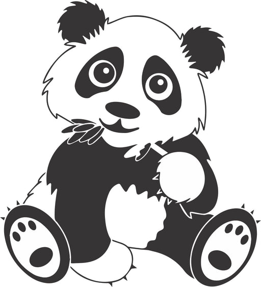 Laser Engraved Panda Bear Flask - Flask - Leilanis Attic