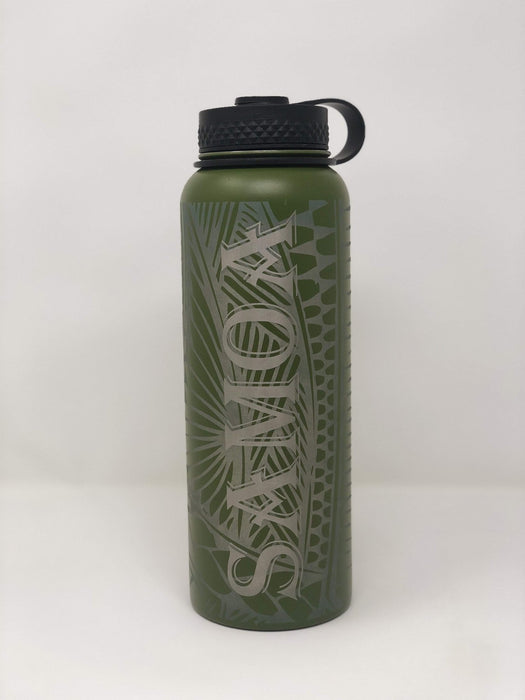 Laser Engraved Samoa Flask - Flask - Leilanis Attic