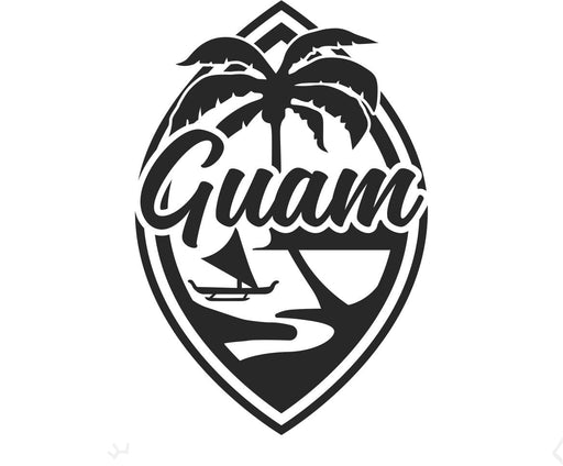 Laser Engraved Script Guam Flask - Flask - Leilanis Attic