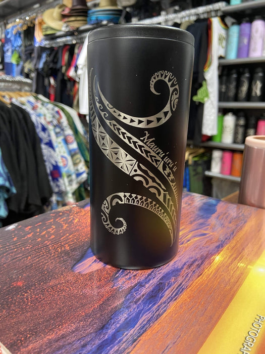 Laser Engraved Tahitian Swirl Flask - Flask - Leilanis Attic