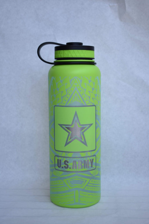 Laser Engraved US Army Flask - Flask - Leilanis Attic