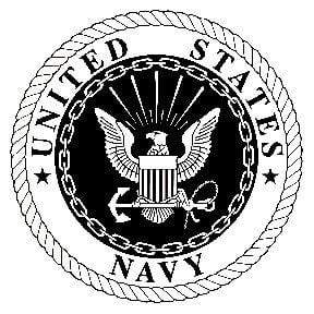 Laser Engraved US Navy Logo Flask - Flask - Leilanis Attic