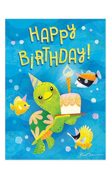 Madden Greeting Card Greeting Card, Birthday "Honu Wishes"
